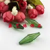 Acrílico Transparente 12x35mm Agujero Recto Forma de Diamante Cuentas Doble Punta DIY Manualidades Cuentas Cortina de Puerta Accesorios Materiales para Tejer Bolsas