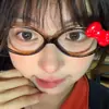 Gafas con Lazo Estilo Coreano de Gato Japonés Kitty, Lentes Decorativos Lindos para Foto Callejera de Chica Bella, Gafas Graduadas con Estampado de Leopardo
