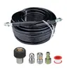 Desentupimento Residencial Lavagem de Carro Tubo de Água Mais Vendido na Amazon Bico Rotativo de Aço Inoxidável 1/4+ 1/4 Rato d'Água Conjunto de 5 Peças