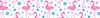 Em estoque ins Flamingo impresso arco acessórios para cabelo DIY fita atacado personalizado headband fino material de headband