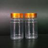 80ml g garrafa de plástico sub-garrafa de bambu transparente PET garrafa sólida marrom agente de água líquida amostra garrafa vazia