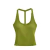 Design Estilo Hot Girl, Camisole sem Costas com Bojo, Novo Top Esportivo Casual Slim-Fit Curto Versátil de Verão