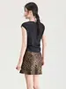2607309-Top Jacquard de Manga Corta de Alta Calidad Nanyou para Mujer, Diseño Elegante que Adelgaza y Esconde la Figura, Camiseta de Ropa Interior a la Moda