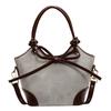 2025 Nuevo Diseño de Estilo Coreano Sentido del Color en Contraste Bolso de Cubo Portátil Casual para Mujer Estilo Commuter Sensación de Alta Gama Bolso Bandolera