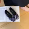 Sapatos Mary Jane Planos Estilo Coreano de Cetim para Mulheres 2026 Novos Sapatos Retro de Bico Arredondado para Vovó