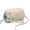 Bolsa Transversal de Couro Genuíno Estilo Novo para Mulheres, Grande Capacidade, Moderna e Simples, Bolsa de Ombro Plissada, Bolsa Pequena e Leve para o Dia a Dia