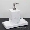Kit de artículos de tocador de baño europeo para hotel Baño de habitación modelo Adornos de baño Botella de desinfectante de manos Botella de loción Juego de bandeja
