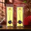 Exquisito Mini Sachet de Artemisa Bendición Zen Regalo Colgante para Teléfono Colgante para Coche Empaque de Tarjeta de Papel Sachet