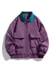 Chaqueta Americana de Primavera y Otoño Abrigo para Hombre Primavera y Otoño Nuevo Holgado Solapas Manga Larga Casual Ropa de Trabajo Chaqueta de Estudiante para Hombre