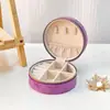 Caja de Embalaje para Joyería con Cremallera de Terciopelo Transfronteriza Caja de Almacenamiento de Joyería de Terciopelo Caja para Pendientes, Collares, Anillos