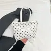 Bolso de Cuadros, Nuevo Estilo de Verano, Fresco y Sencillo Diseño de Cerezas, Bolso Pequeño para el Trabajo, Lazo de Puntos, Lindo Bolso Cruzado
