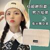 Diadema de ala ancha con el mismo estilo de Yang Chaoyue, otoño e invierno, diadema tejida de lana con letras de alta calidad de Corea del Sur