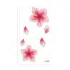 Pegatina de Tatuaje de Flor de Cerezo Pequeña Fresca y Hermosa Estilo Ins Nuevo Diosa Sexy Flor de Melocotón Pegatina de Tatuaje para Clavícula