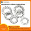 304 arruela interna multi-dentes junta de travamento arruela de parada serrilhada externa junta antiderrapante M2M3M4M5M6-M30
