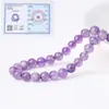 Ametista Lavanda Natural Contas Soltas Pulseira DIY Acessórios de Miçangas Materiais Semi-Acabados Contas Redondas Roxas Atacado