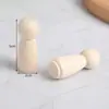 Mini Marionete Spot Criativa DIY Pintada Menino Menina Crianças Brinquedo de Criança Barraca de Feira Noturna Graffiti Marionete de Madeira de Lótus