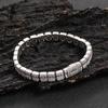 Joias Europeias e Americanas Fivela Flip 8mm Misturada com Zircônia Corrente de Balas de Rocha Pulseira Hip-Hop Marca da Moda Pulseira Masculina Personalizada Atacado