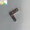 16*60mm Armário de Exibição Minimalista em Cantoneira em L com Porta de Vidro Estrutura de Alumínio Ferragens para Pendurar Conector de Porta e Janela Ferragens