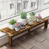 La base de la mesa se amplía a lo largo de la altura de la mesa y amplía el suelo macizo personalizado para alféizar de ventana macetero estante para flores anticorrosión estrecho sol