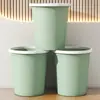 Lixeira Doméstica Espessa com Design Elegante, Lixeira Grande de Plástico para Cozinha e Banheiro
