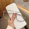 Chiai Nova Moda Óculos Anti-luz Azul de Feixe Duplo Armação Polygonal Lisa para Mulheres TR Óculos para Miopia Masculino