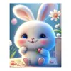 Kit de pintura de diamantes 5D con temática de animales de dibujos animados, una decoración de arte DIY para el hogar, completo con herramientas y un juego de pintura de diamantes de punto de cruz