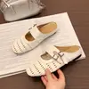 Medias Pantuflas para Mujer para Uso en Exteriores 2026 Nuevo Verano Tejidas Huecas Francesas de Punta Cerrada Slip-On Casuales Zapatos Perezosos