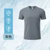 Camiseta Marathon con Tecnología de Tejido de Seda Helada de Secado Rápido, Camiseta Deportiva Fresca y Transpirable de Verano para Carrera de Maratón con Logo Impreso