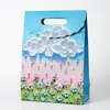 Bolsa de Regalo de Pintura al Óleo Creativa, Bolso Tote Artístico de Nuevo Estilo, Exquisito Empaque de Ramo para Vacaciones y Cumpleaños, Bolsa de Papel para Regalo