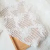 Tela de Cortina Blanca con Adorno de Encaje de Malla Fondo para Fotografía de Bodas Falda para Mesa de Comedor Tela para Ropa