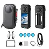 Aplicável para Insta360 X3 Kit Combinado de Capa Protetora Tampa de Lente Protetora Resistente a Arranhões