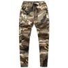 Calças de camuflagem alongadas Algodão Primavera e Outono Homens Soltos Resistente ao Desgaste Cintura Elástica Leggings Macacão Moda Marca Calças de Trabalho