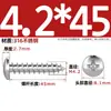 Tornillos Autorroscantes de Acero Inoxidable 316, Cabeza Redonda Cruz, Tornillos para Madera Cabeza Plana Extendida, Cabeza Grande, Mm2M3M4M5M6