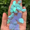 Parche de uñas de lentejuelas con forma de boca, cuentas, Diy, barro de cristal, relleno delgado, pegamento UV Epoxi