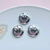 Pingentes finos "nice" galvanizados, acessórios de rosto sorridente, pingentes de sapato para tamancos, acessórios para joias DIY, acessórios de cabelo, adesivos para capa de celular