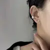 Clip de Oreja de Mano de Calavera Garra Mágica de Palma Plateada Tailandesa Personalizado Oscuro Retro Viejo Halloween Clip para Hélice de Oreja Sin Perforaciones Moderno