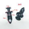 Fivela de forro de para-lama painel de porta coleção completa de vários tipos de clipe de parafuso de expansão alongado de plástico para para-lama de automóvel
