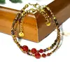 Collar de cuentas vintage de piedra Ojo de Tigre natural de alta gama para mujer, cadena para la clavícula, moderno y elegante, joyería de nuevo estilo 2026