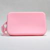 Bolsa de Almacenamiento Rectangular de Silicona Transfronteriza, Bolsa de Almacenamiento para Herramientas de Pinceles de Maquillaje, Bolsa para Documentos, Bolígrafos y Productos de Cuidado de la Piel, Bolso Cosmético con Cadena