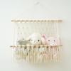 Cuerda de Algodón Tejida a Mano Nórdica Almacenamiento Libro Muñeca Habitación Infantil Adornos Colgantes Adornos de Almacenamiento Decoración Colgante para Alojamiento
