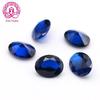 113 # ovo - em forma de azul pontiagudo cristal oval azul sintético pedra preciosa nua atacado fábrica spot fornecimento
