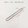 Hebilla Cuadrada con Línea Redonda, Hebilla Cuadrada de Hierro Metalizado Galvanizado, Accesorios de Metal para Ropa y Bolsos Ovalados