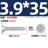 Tornillos Autorroscantes Avellanados Gb846 Acero Inoxidable 304 Cabeza Plana Phillips Tornillos para Madera Extendidos M2.9M3.5M4.2M5.5