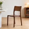 Silla de comedor de nogal negro norteamericano en stock, silla de comedor de madera maciza completamente ensamblada con caja y espiga para estudio, silla Shuke moderna minimalista de nogal negro