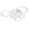 Lámpara de techo para sala de estar en forma de anillo, luminaria LED moderna minimalista, luz de techo para decoración del hogar y adquisición de proyectos