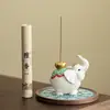 Adorno Aromático Portaincienso, Quemador de Incienso Casero Estilo Chino, Regalo para Mesa de Té, Portaincienso de Escritorio, Bandeja de Incienso, Quemador de Incienso