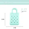 Nuevas Explosiones EVA Bolsa Portátil con Agujeros Impermeable Bolsa de Playa DIY Verano Creativa Linda Bolsa Cuadrada Pequeña Bolsa Nueva