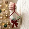 Decoraciones de Lazos Navideños Transfronterizos, Adornos Colgantes Navideños, Montaje de Atmósfera de Escena, Decoraciones Colgantes Decorativas