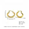 Amazon Pendientes de Acero de Titanio Transfronterizos para Mujer en Stock Venta al por Mayor Oro Nicho Otoño e Invierno Pendientes de Botón que No se Desvanecen Joyería Geométrica