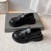 Zapatos negros de cuero para niña, mocasines de suela blanda estilo británico, zapatos de princesa, nuevos zapatos de primavera y otoño para niño, zapatos para actuación escolar